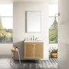 James Martin Vanities Laurent 30in Single Vanity, Light Natural Oak w/ 3 CM Ethereal Noctis Top 545-V30-LNO-3ENC